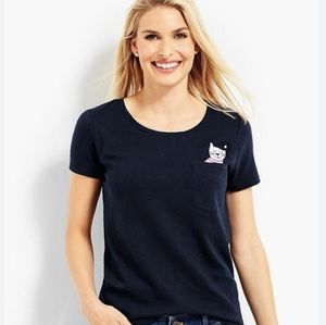 TALBOTS French Cat Tee